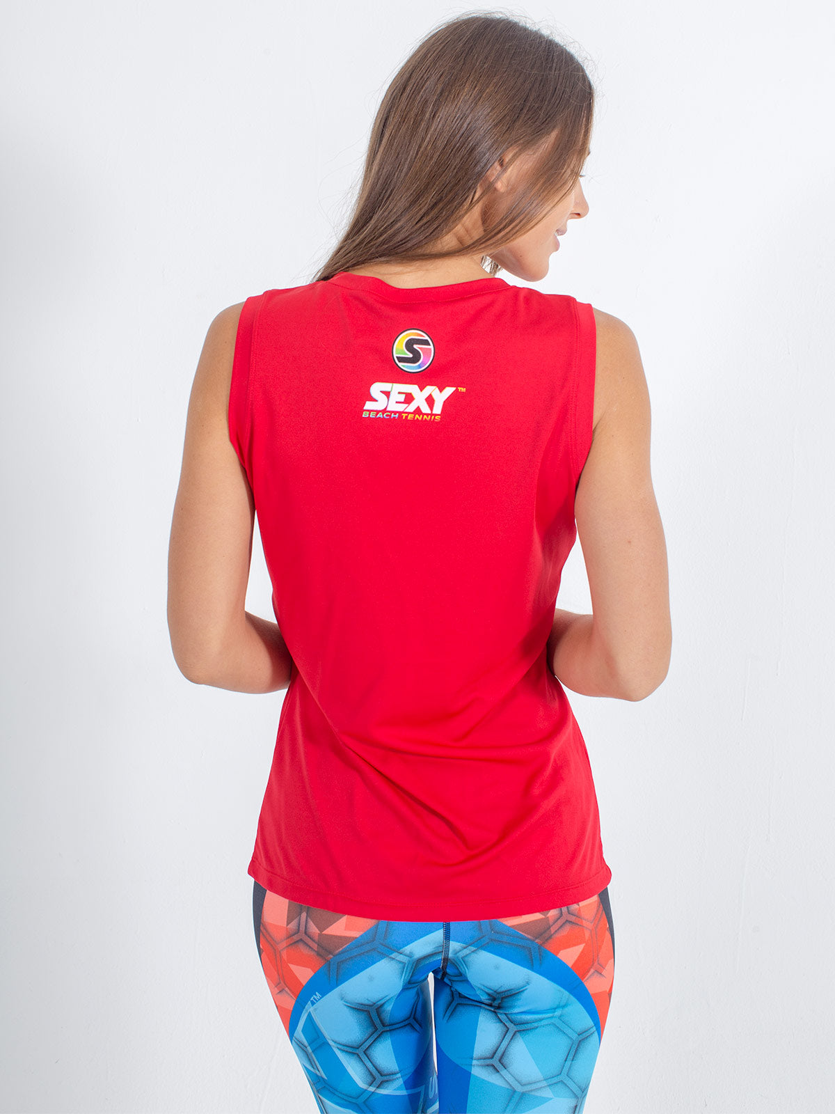 Women's Stay Dry Competition Tank in Red
