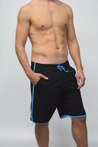 Shorts Híbridos de Competição Masculino em Azul