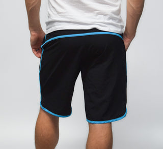 Shorts Híbridos de Competição Masculino em Azul
