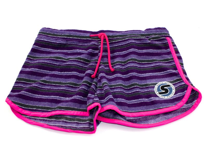 Women's Terry-Cloth Shorts in Purple/Pink