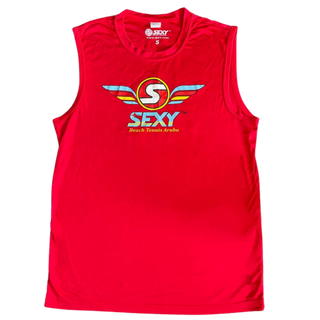 Regata masculina SEXY Wings 2015 Beach Tennis Aruba Championship em vermelho