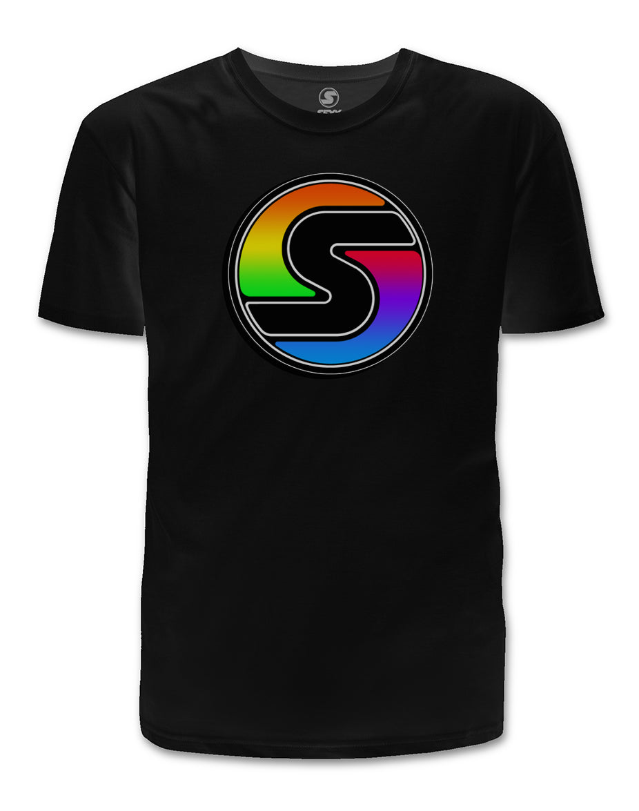 Men's Rainbow "S" Logo Tee