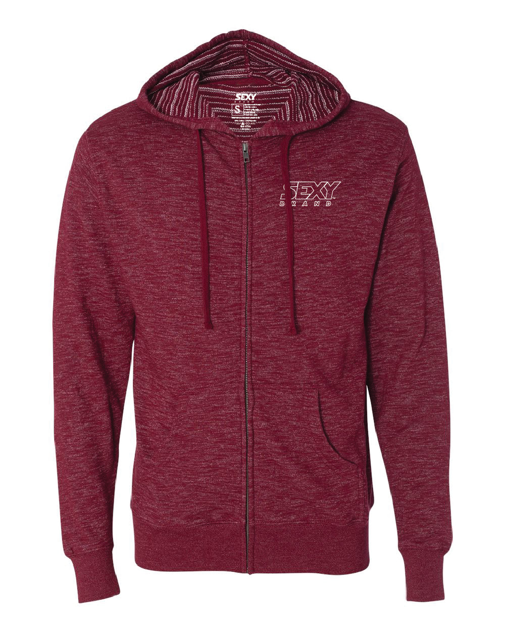 Men's South Of The Border Zip-Up Hoodie in Rojo Cardenal