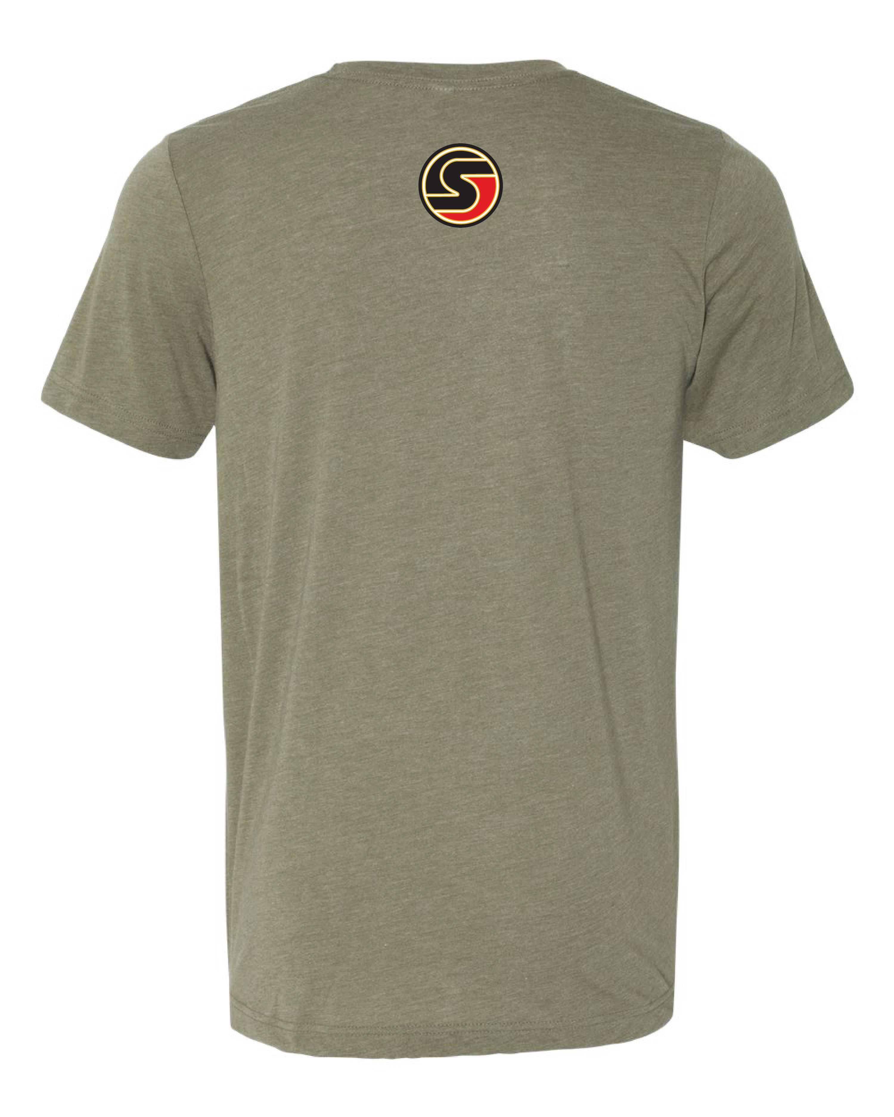 The Dominator Tee in Heathered Olive