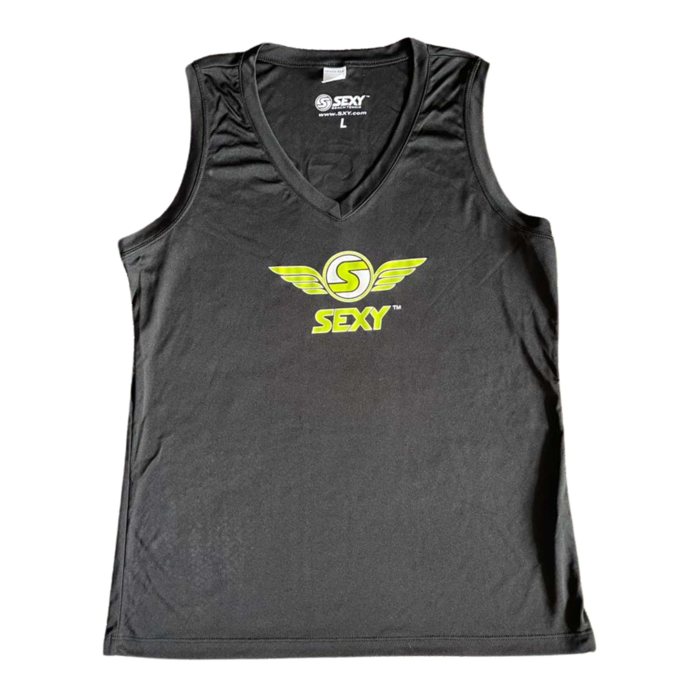 Women's SEXY Wings #Throwback Tank in White & Yellow