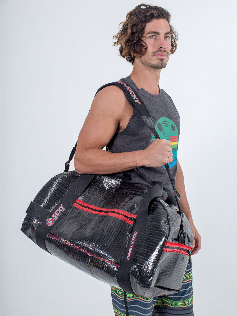 sexy brand full load carbon fiber travel bag black Special Carbon Fiber Black