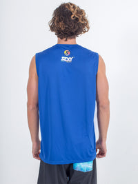 Sexy Brand Stay Dry Competition Tank in Royal Blue back view