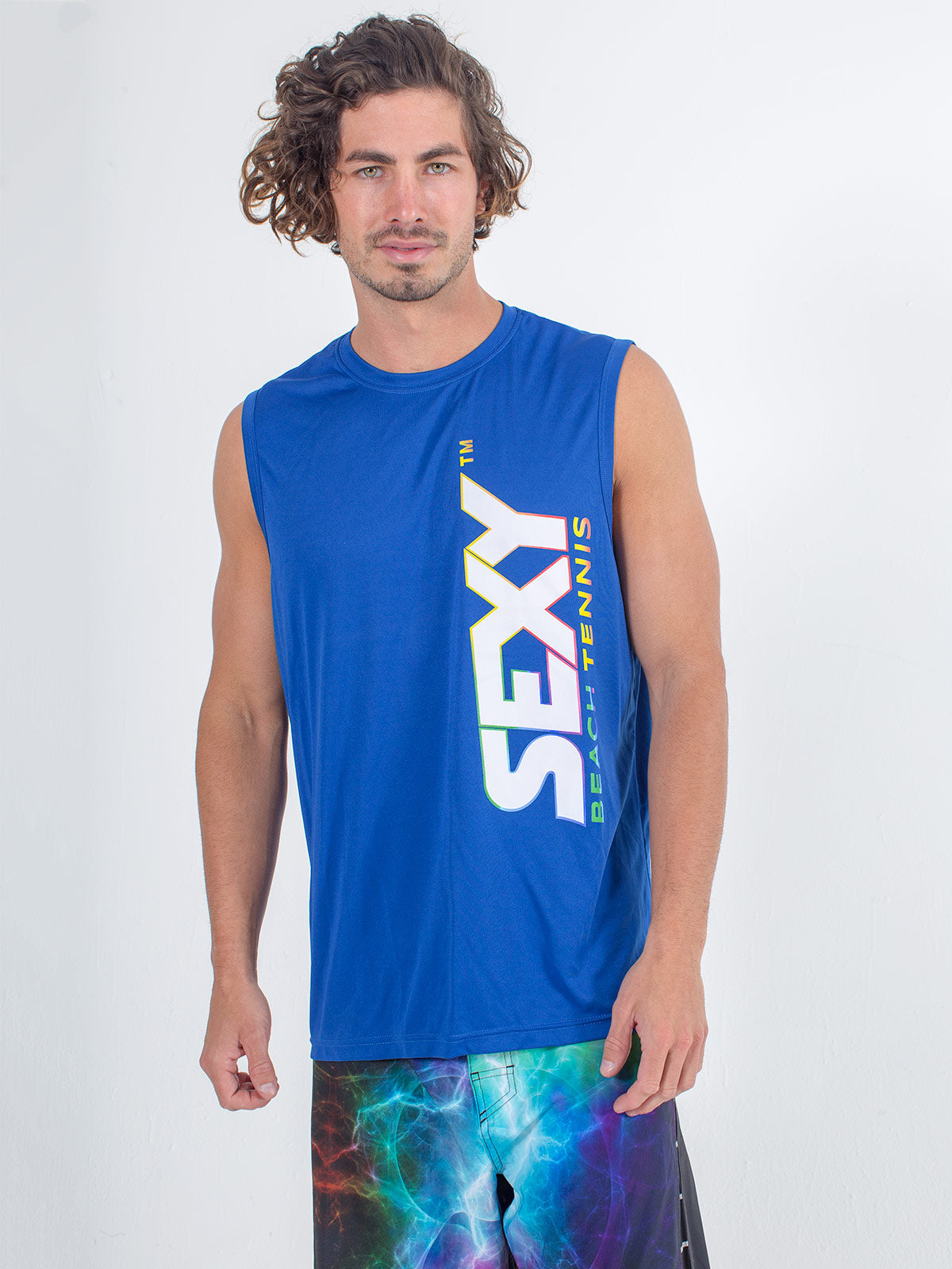 Sexy Brand Stay Dry Competition Tank in Royal Blue