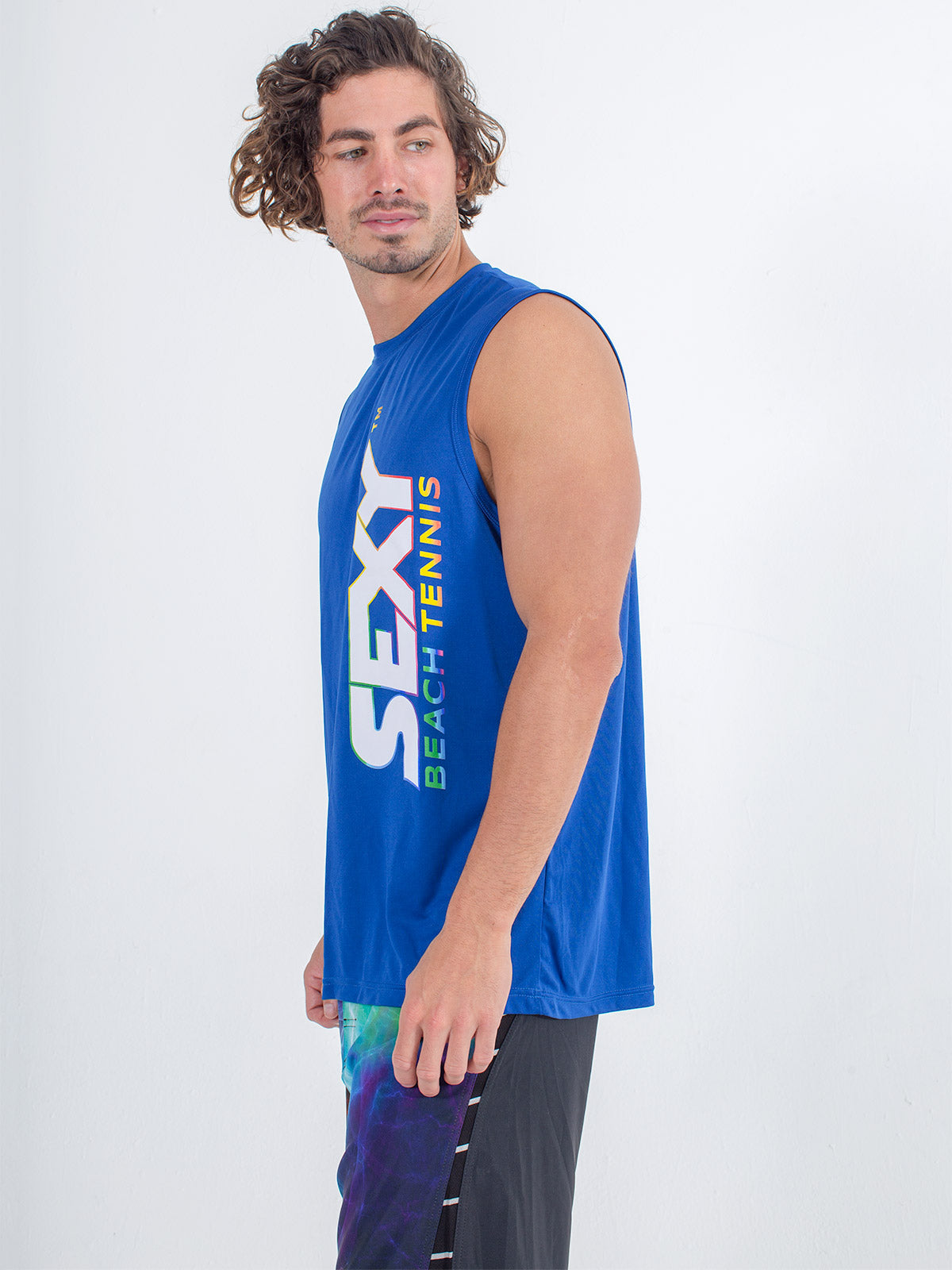 Sexy Brand Stay Dry Competition Tank in Royal Blue