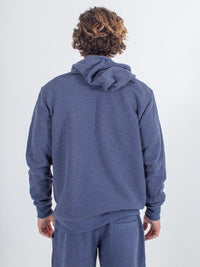 mens sexy brand hoodie in heather navy